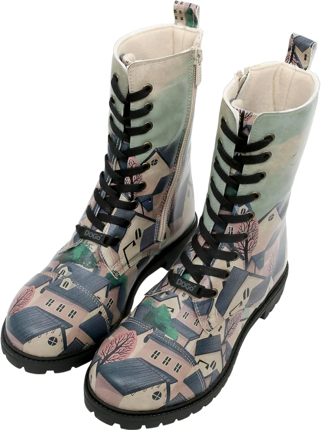 Zipsy Boots for Women - Handmade and Vegan Leather Mid Calf Boots for Women